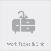 Work Tables and Sink Icon